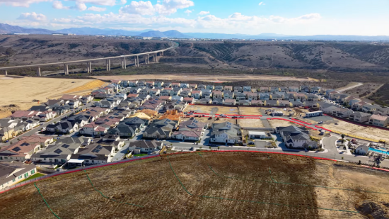 Image of the construction progress at Haddington