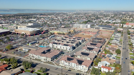 Drone image from above Citrus Bay in January 2026
