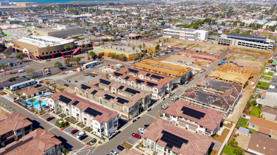 February 2026 progress at Citrus Bay in Chula Vista, where CalWest is building a new townhome community and park.