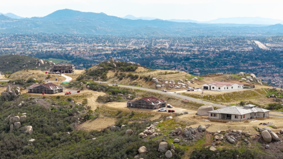 Aerial image of Mountain House as we're down to our final homes