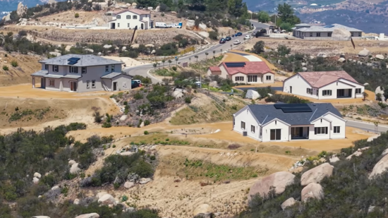 drone image from the June 2026 construction shoot