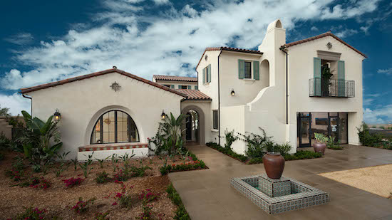 Exterior image of a model residence at Upper Cielo