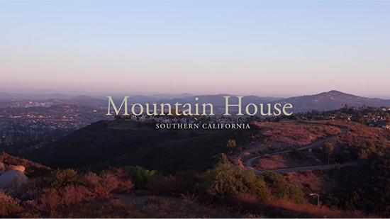 View at dusk from above Mountain House in Escondido image