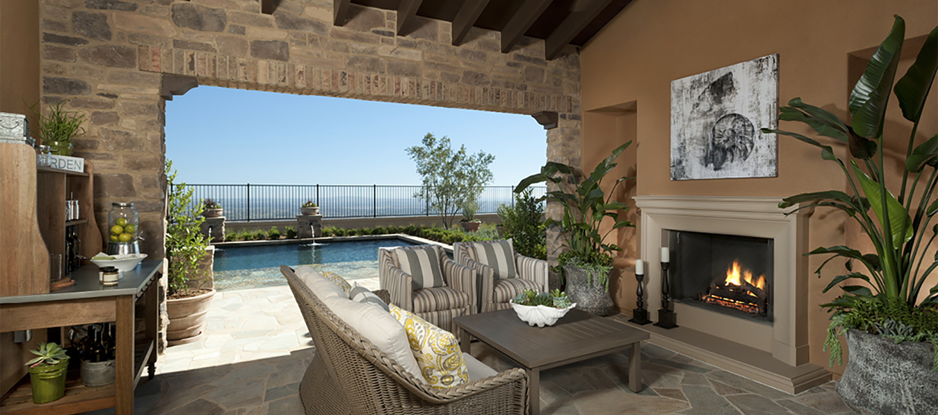 Image of an outdoor living space at Upper Cielo