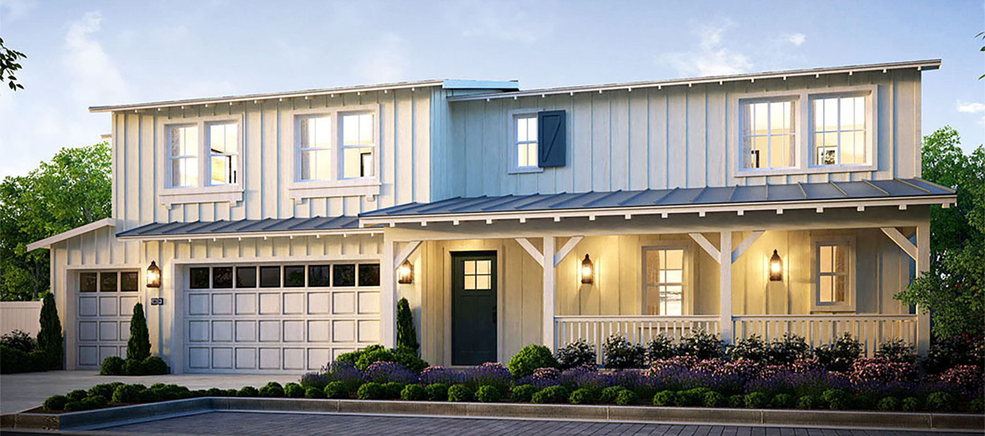 Image of an exterior rendering at Blue Crest