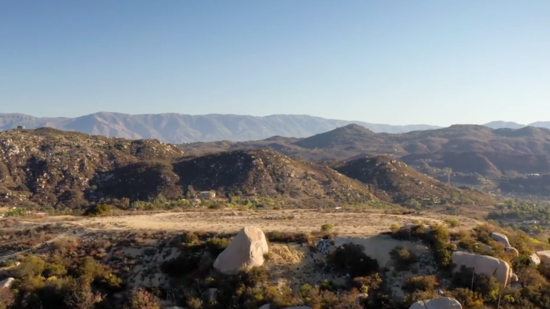 Image of a homesite at Mountain House showing the views