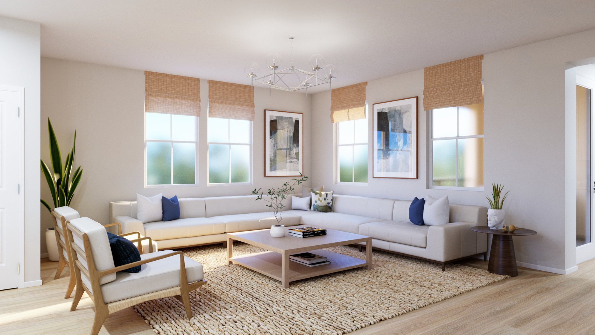 Rendering image of the plan 3 great room within The Courts at Citrus Bay
