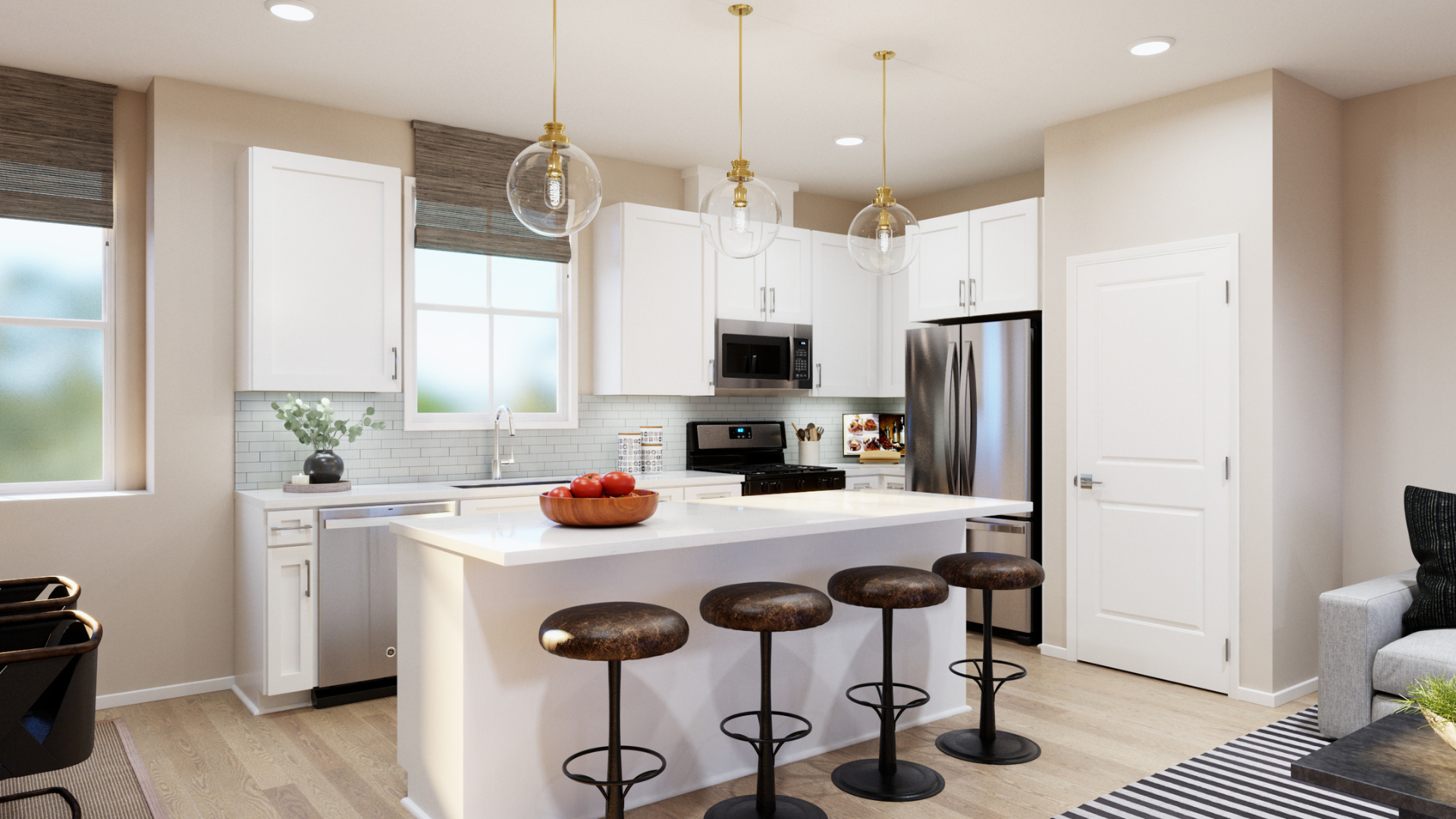 Rendering of Kitchen at The Courts at Citrus Bay Plan 2
