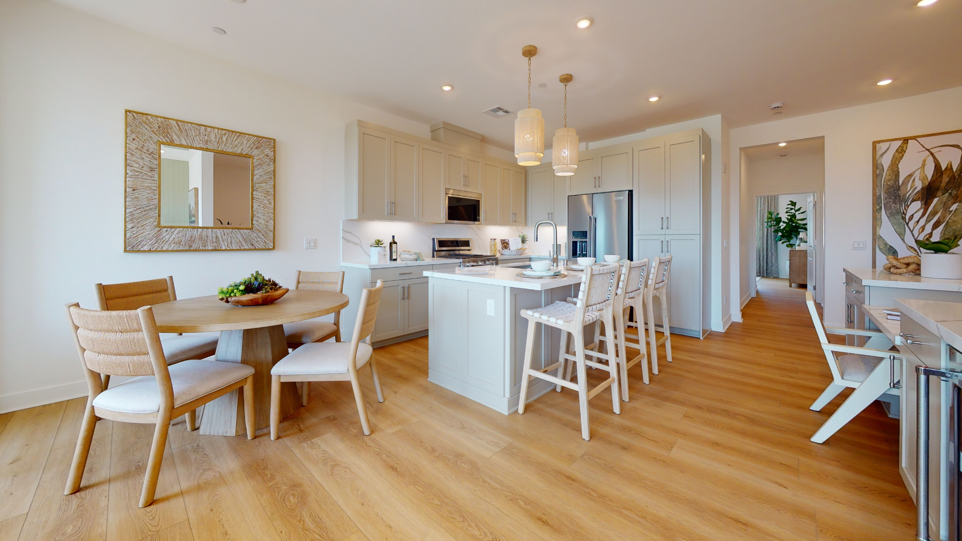 Image of the kitchen in the plan 3 at The Towns