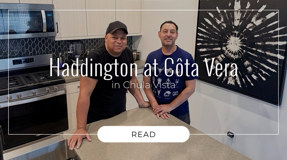 Image of a couple who purchased a home within Haddington at Côta Vera
