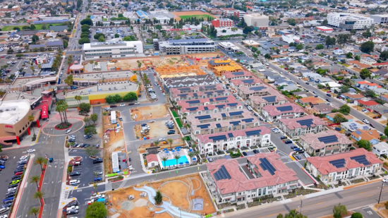 drone image from the June 2026 construction shoot