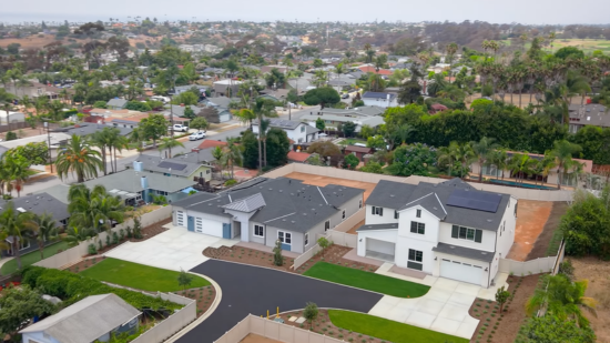 drone image from the June 2026 construction shoot