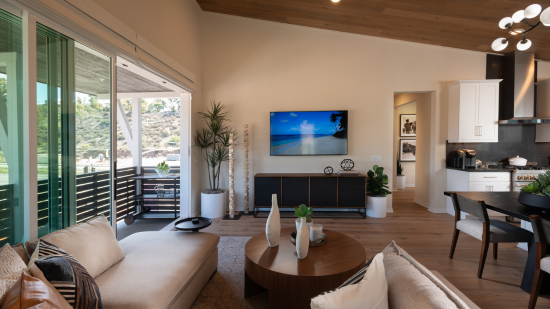 Open floorplan showcasing a spacious and bright great room 