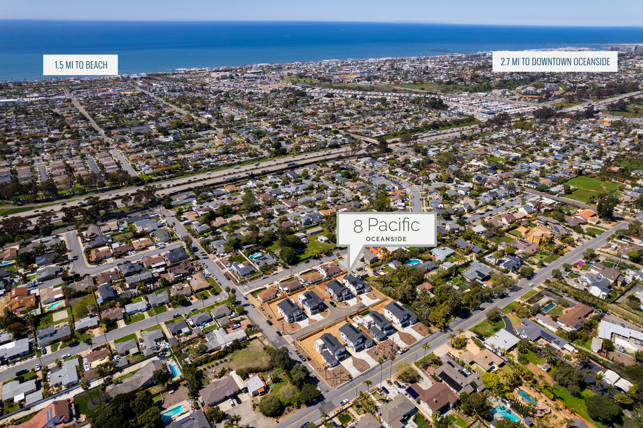 8 Pacific Oceanside Aerial Map