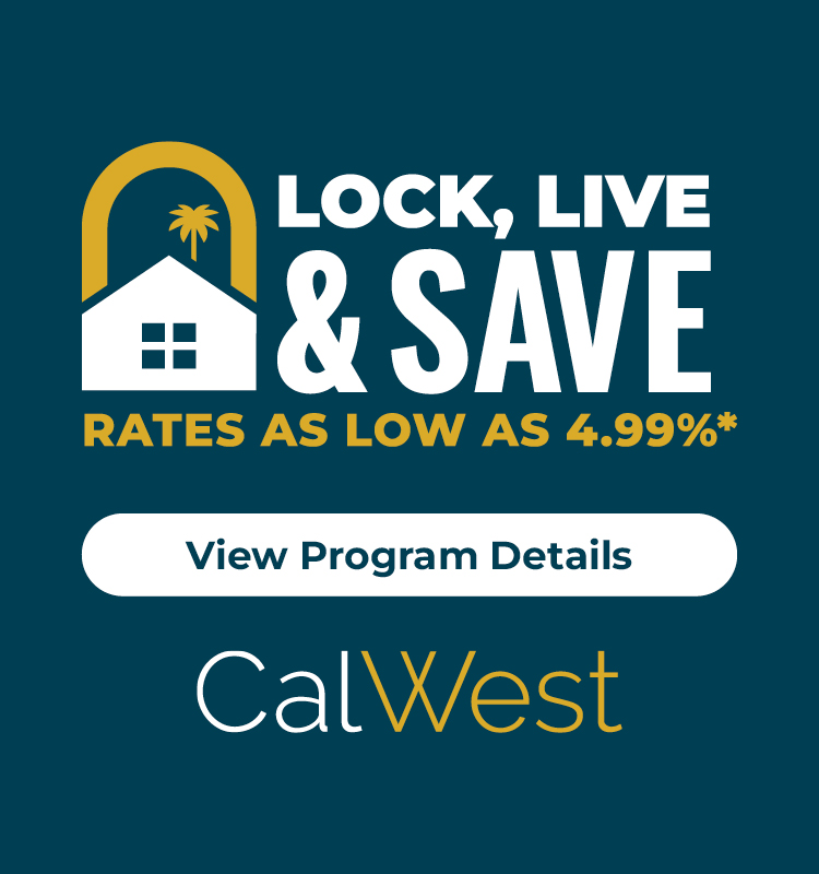 Lock. Live. Save. 4.99% rate incentive at Mountain House
